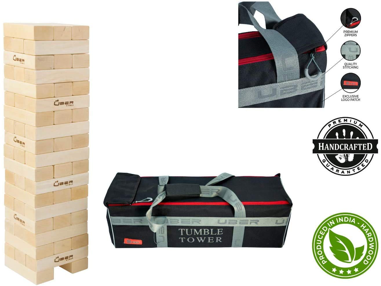 Jeu de Blocs géant 150cm Verni Hardwood Ubergames