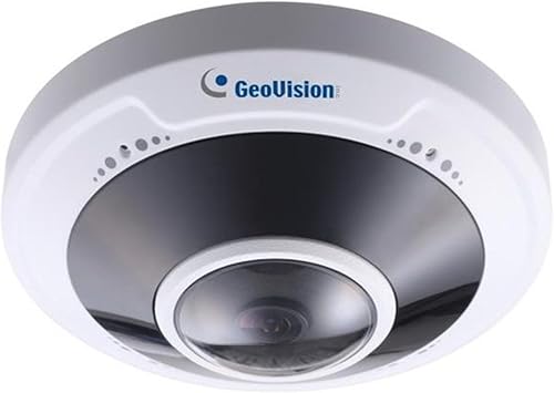 GeoVision GV-FER5702 5MP H.265 Low Lux WDR Pro IR Fisheye Cámara IP resistente