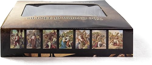 Miniatura 5 de Corona de espinas  Corona de Jesús auténtica de 9 pulgadas de la Tierra Santa de Jerusalén, réplica de tocado para cruz, decoraciones de Pascua y