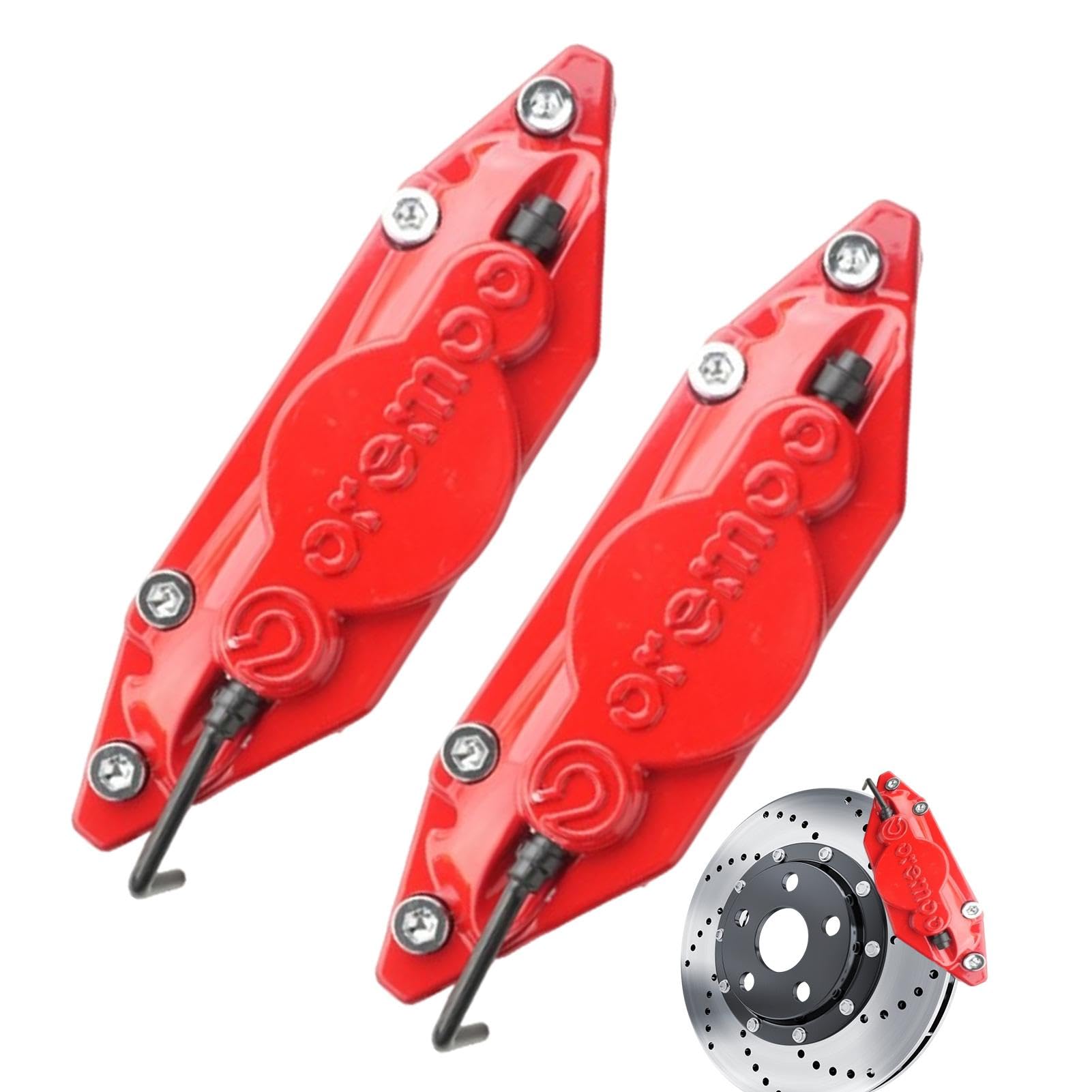 Cubiertas de pinza de freno de disco, cubierta de pinza de coche, decoración de piezas de repuesto, cubiertas de pinza de freno de disco de coche, accesorios delanteros y traseros para SUV