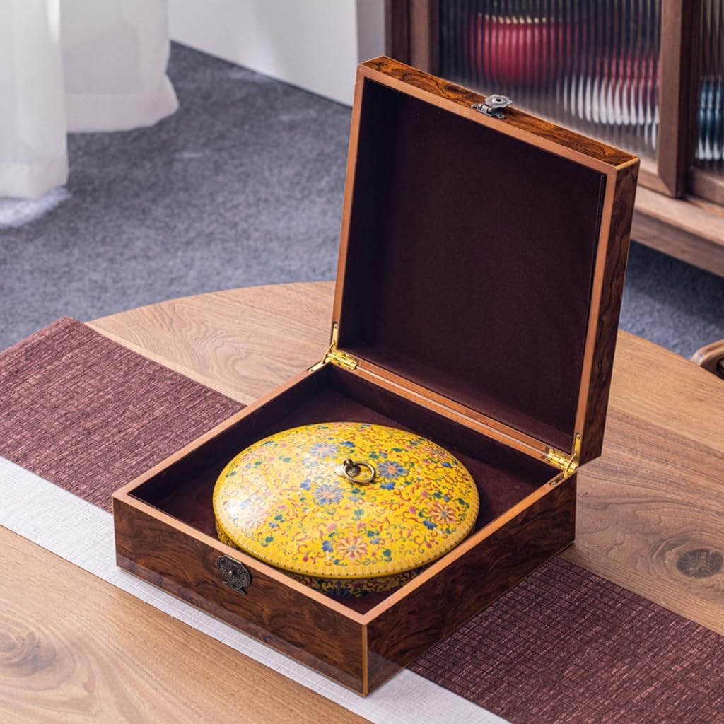 SONGCHAO Sugar Jar Ceramic Tea Cans, Cake Packaging Boxes, Sealed Storage, Home Decoration Ornaments Tea Canister