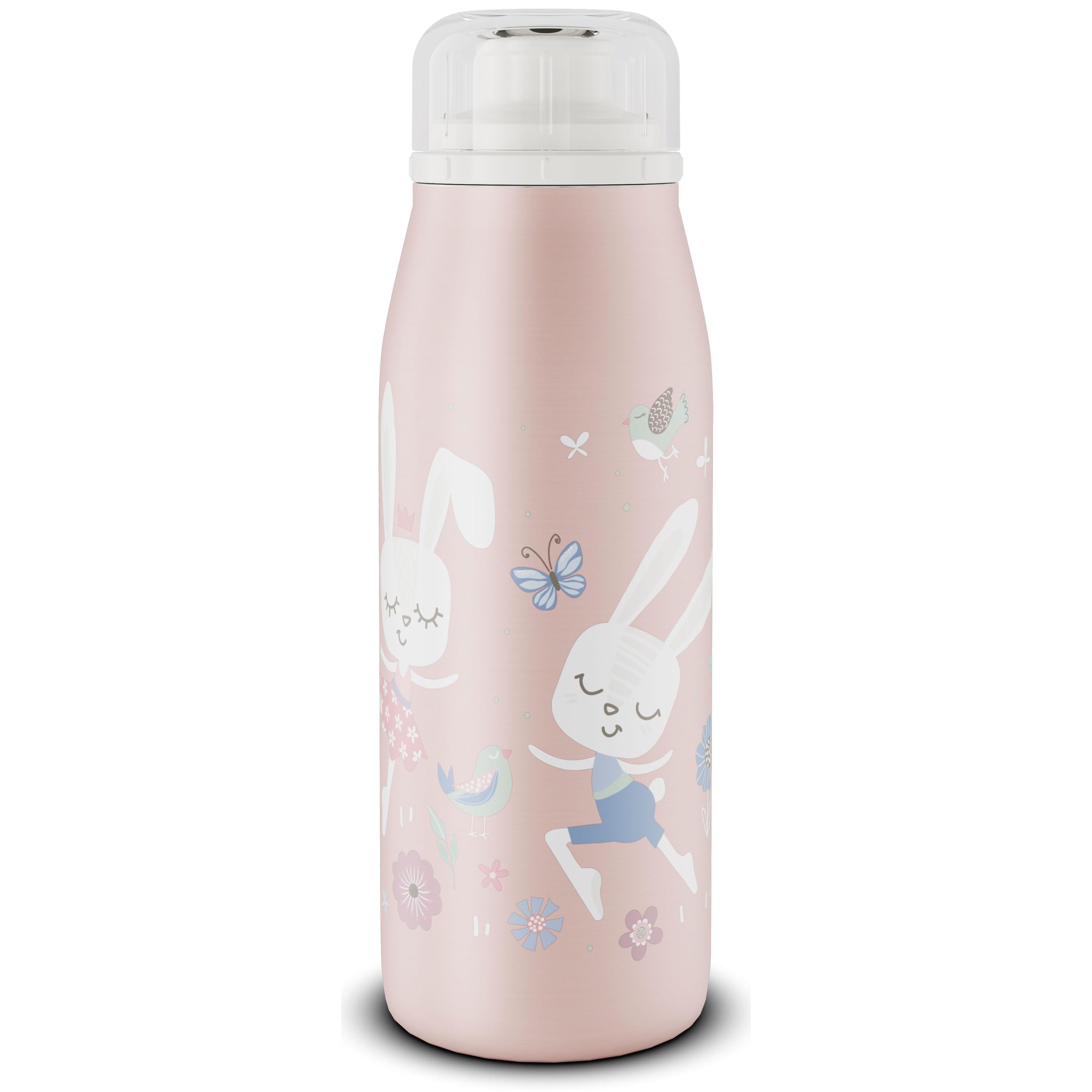 Bouteille isotherme 350 ml acier inoxydable rose alfi gourde étanche enfant chaud