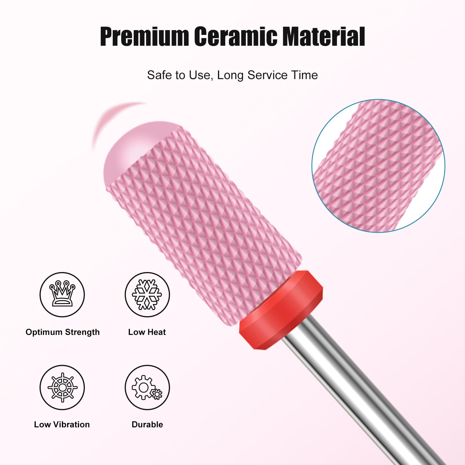 5PCS Ceramic Nail Drill Bits Set - Image 2