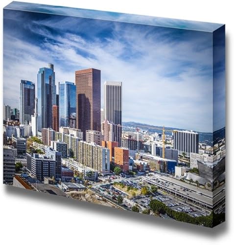 Lienzo decorativo para pared, diseño de Los Ángeles, California, Estados Unidos, paisaje urbano  Decoración moderna de la pared  decoración del