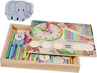 Ciieeo 1 Conjunto De Tabuleiro De Ensino De Brinquedo De Matemática Interessante Auxiliar De Ensino Cartões Flash De Matemática Brinquedo De Aprendizado De Matemática Tabuleiro De