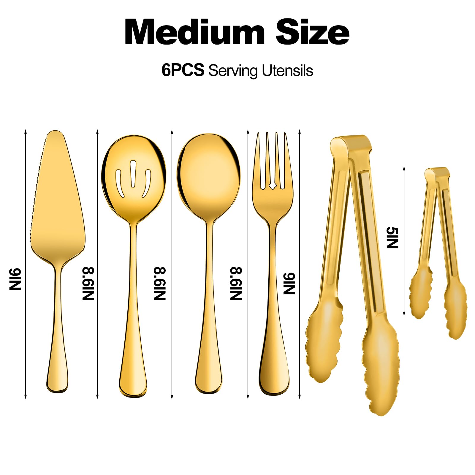 XEVOM Stainless Steel Serving Utensil Set -2