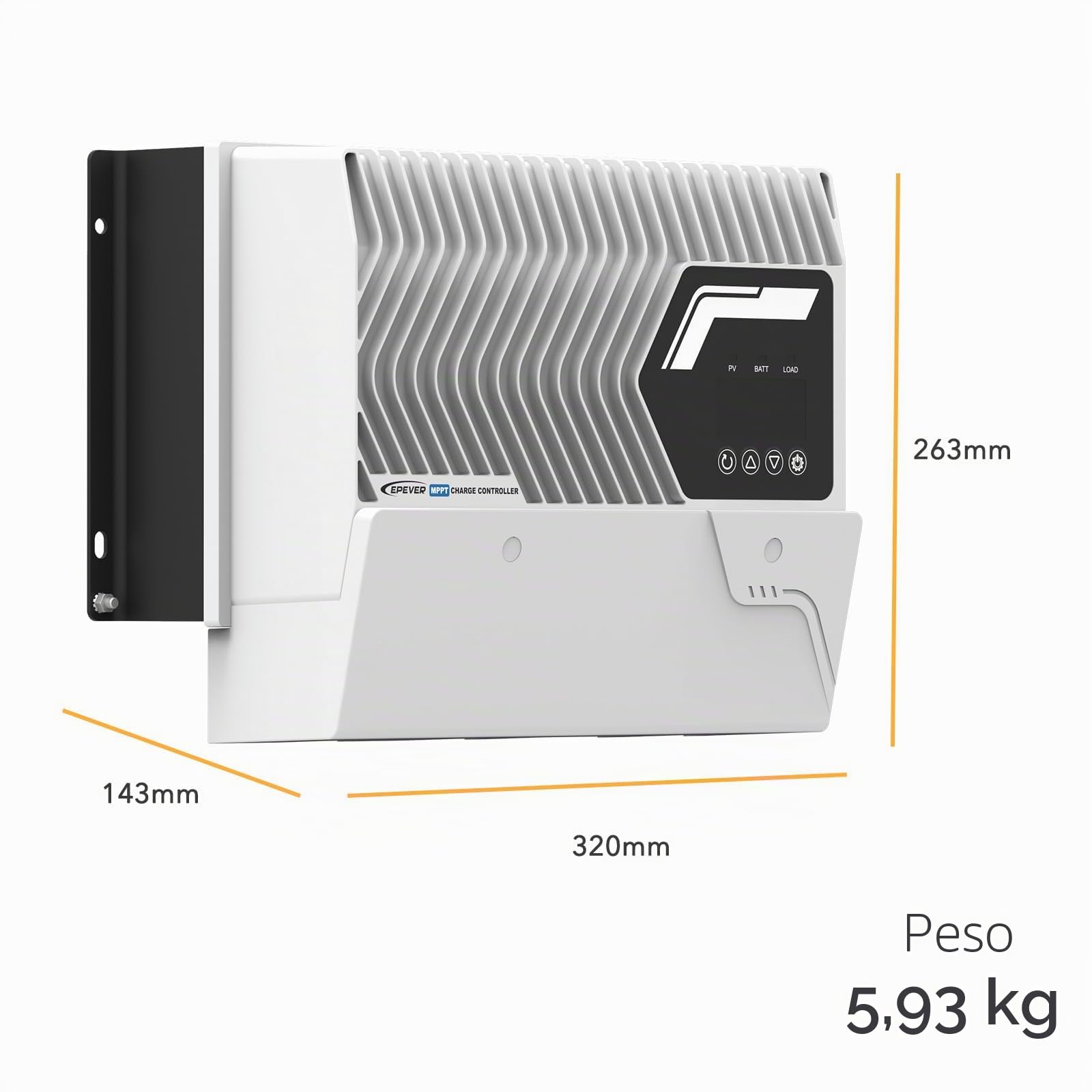 EPEVER® Serie IT-NC G3 Regulador de carga MPPT– 60A, 200V, 12/24/48VDC auto (IT6420NC G3)