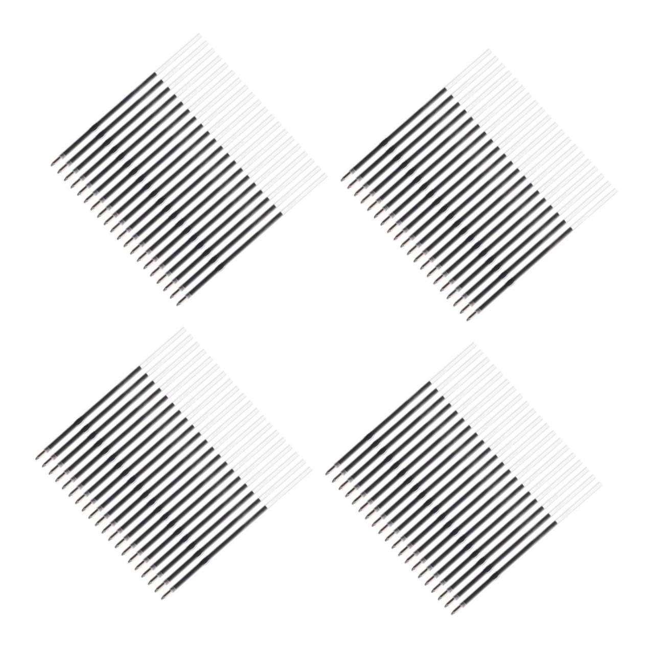 DOITOOL 4 Ensembles Recharges D'encre Pour Stylo Recharges De Stylos À Écriture Lisse Fournitures D'écriture Stylo À Bille Rechargeable Papeterie D'écriture Plastique 200 Pièces * 4
