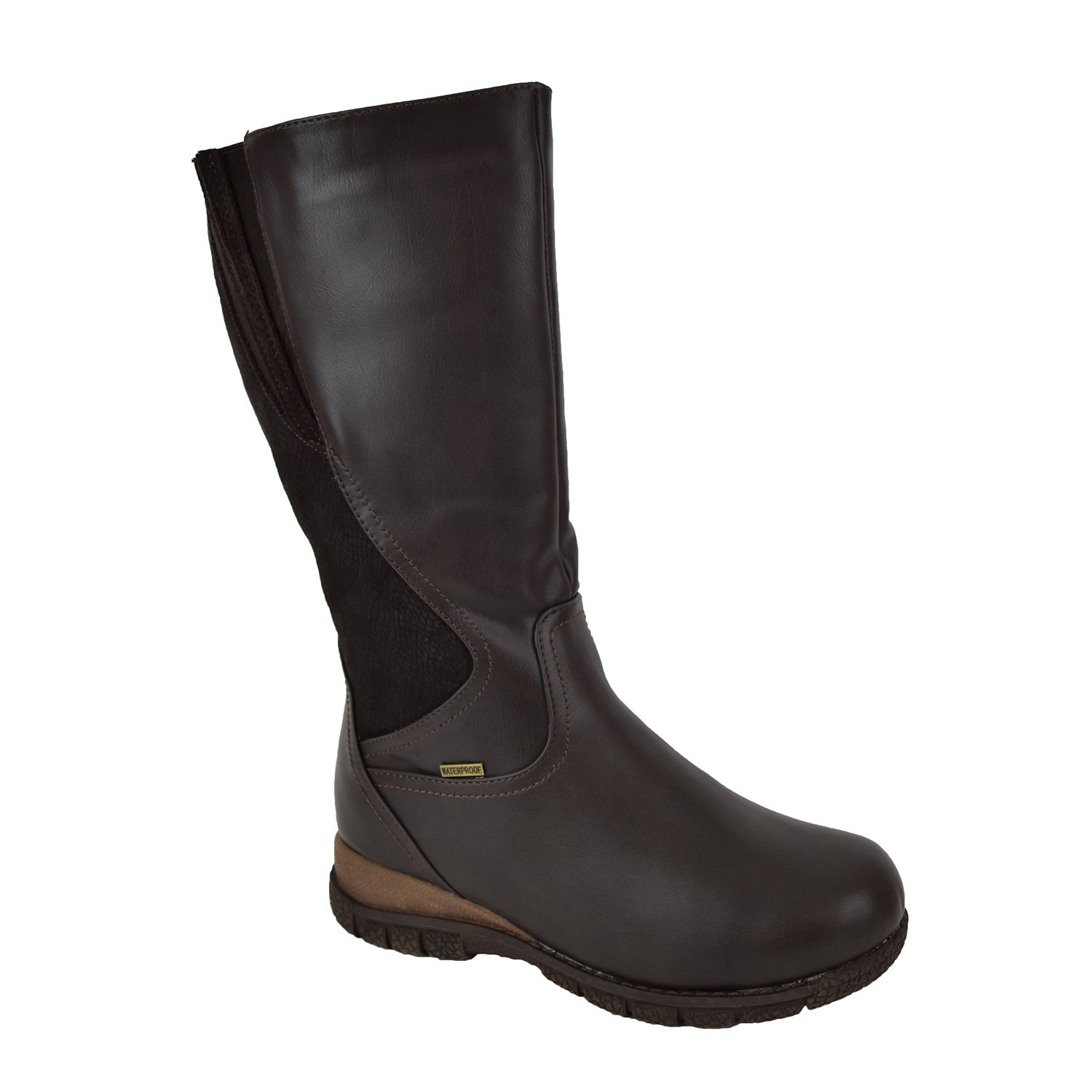 Comfy Moda Women's Waterproof Winter Snow Boots Alberta With Wool Lining