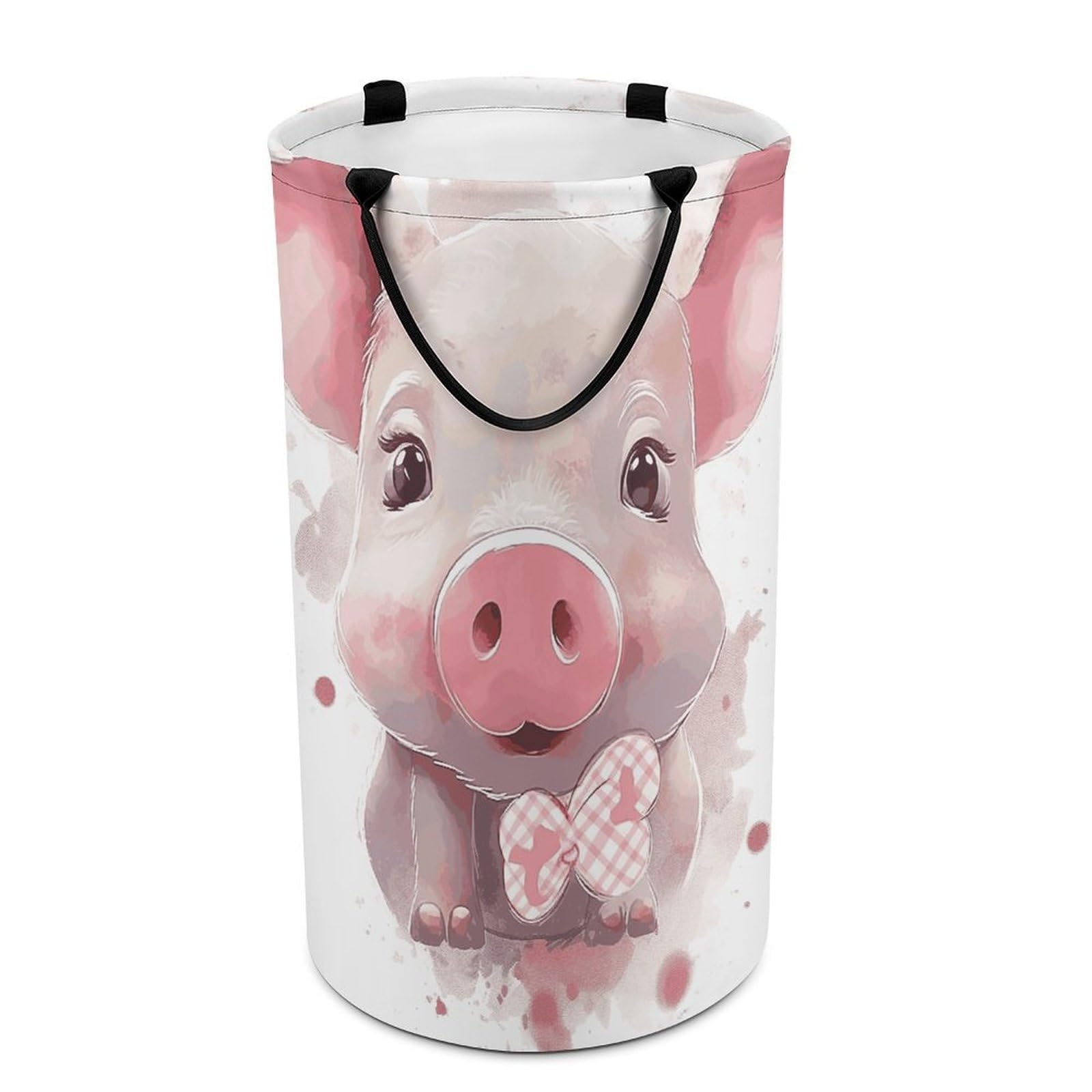 Adfgyerh Style Smiling (26) Laundry Basket ，Foldable Waterproof Model ，Laundry Hamper ，Handles On Both Sides Easy To Move ，Storage Basket For Bedroom, Bathroom, Dorm, Laundry Room.