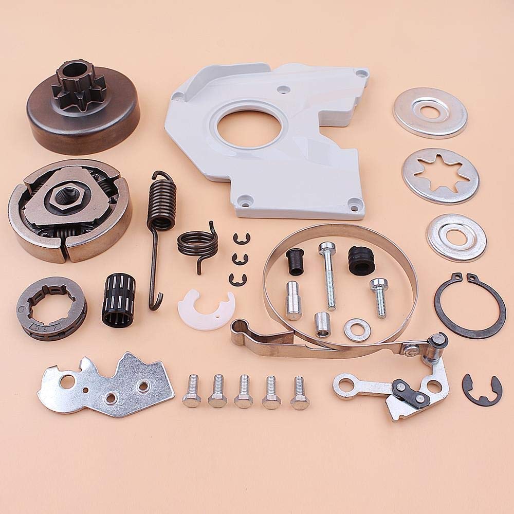 Kit de reparación de Arandelas de Tapa de Tambor de Rueda Dentada de Embrague de 3/8 "Compatible con Motosierra Stihl MS380 038 MS 380 1119160 2002, 1119007 1003