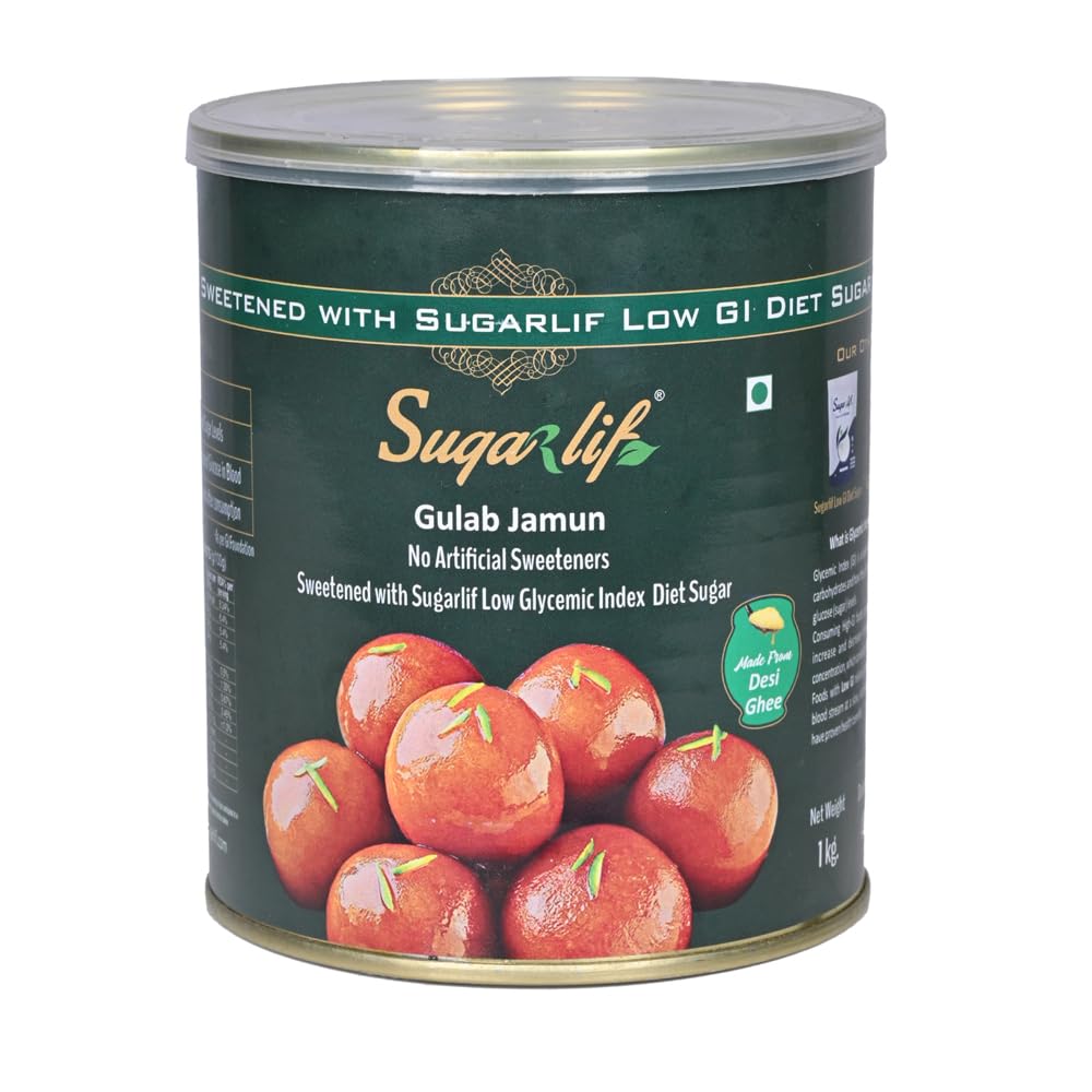 Sugarlif Desi ghee Gulab Jamun 1 Kg (Pack of 1) - Sweetened with Sugarlif Low GI Diet Sugar. (B0CZXWWPWN) Amazon Price History, Amazon Price Tracker
