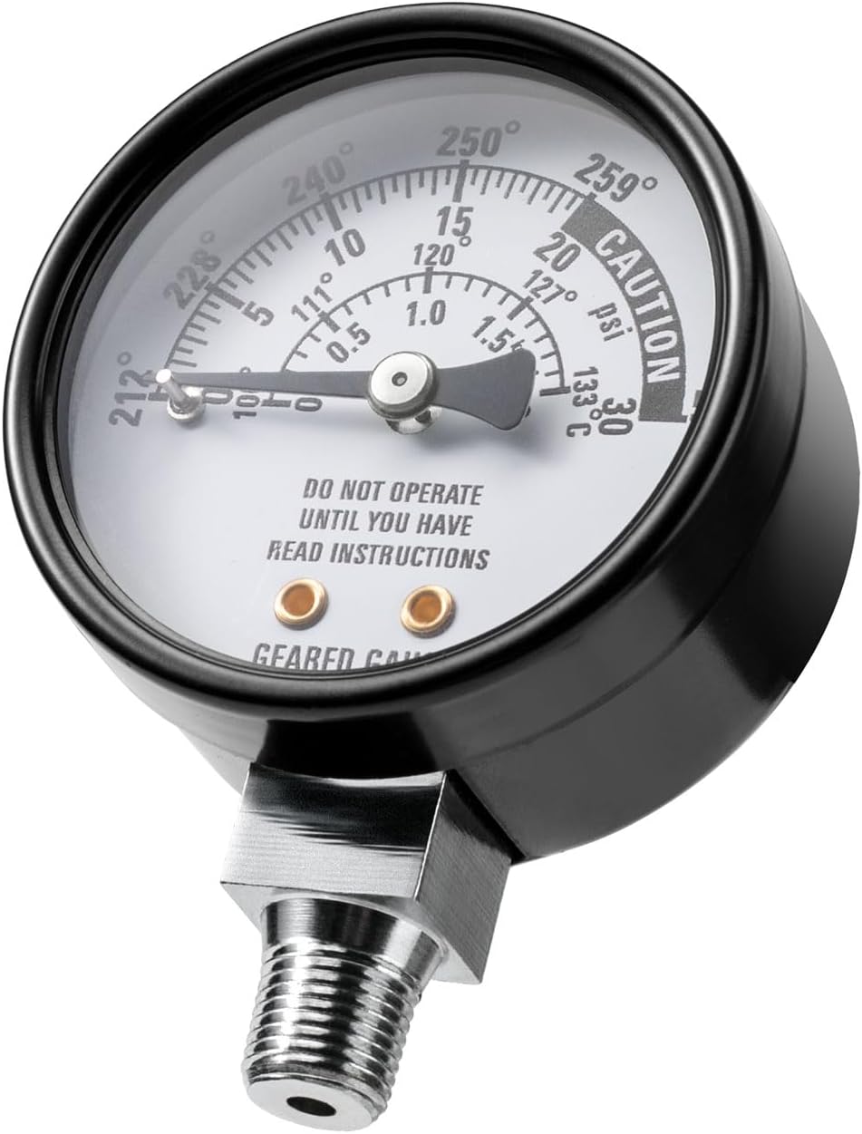 Pressure Dial Gauge Replacement for All-American 1930 Pressure Canner/Cookers - Accurate & Easy to Read Steam Pressure Gauge Parts for 910 915 921 925 930 941 Pressure Cookers Canners