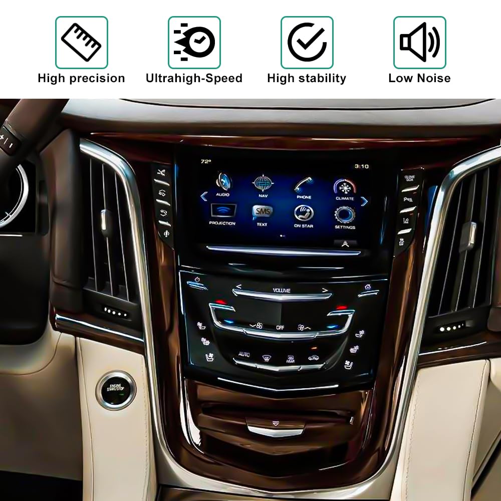 LEAPTREND Touch Screen Radio Navigation with Heated & Cooled Seat Model for CUE System, Infotainment Display GPS Module Compatible with Cadillac Escalade ATS CTS SRX XTS ELR 2013-2020