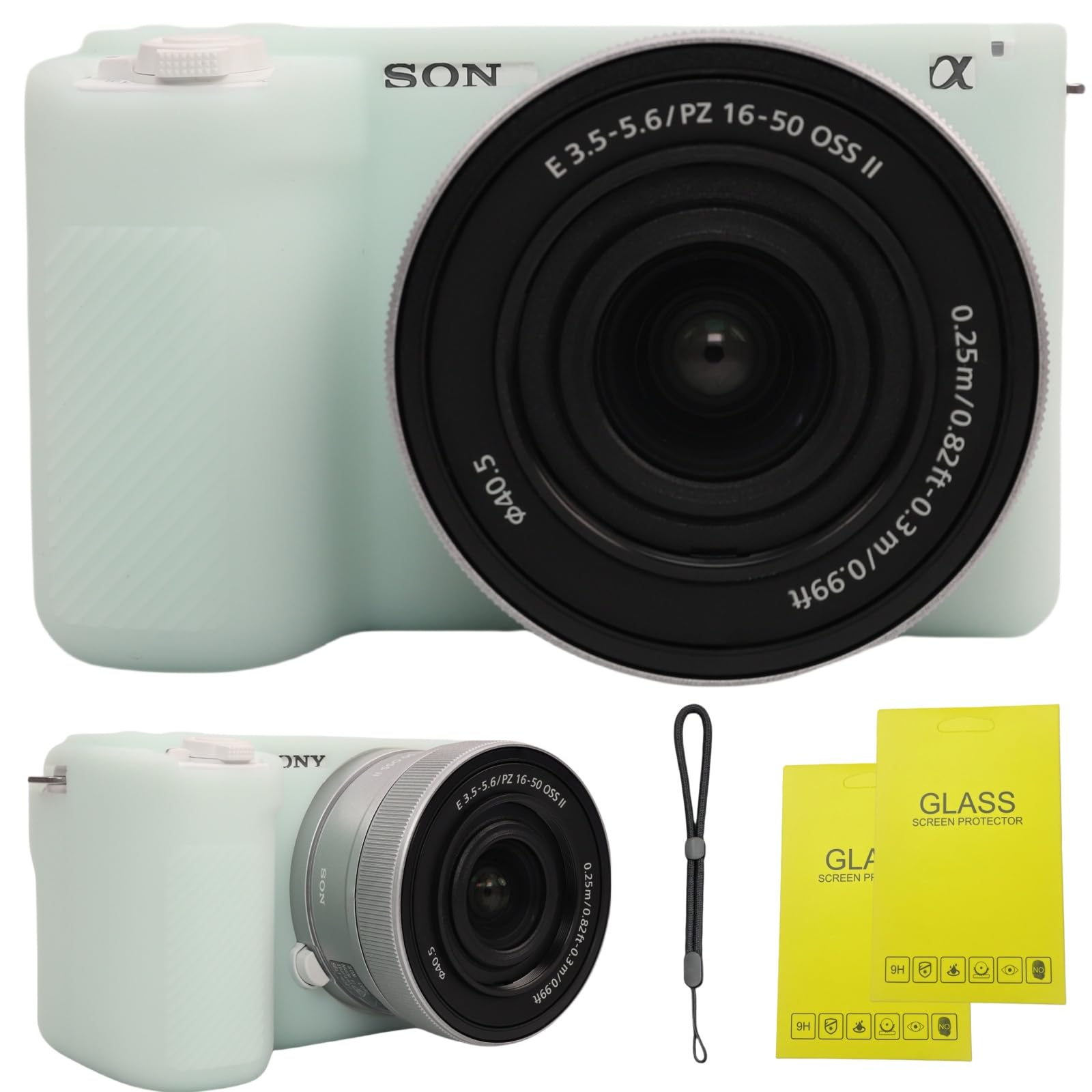 SZHSYJY Camera Case for Sony ZV-E10 II/ZV-E10M2 Digital Camera,ZV-E10 II Soft Silicone Protective Bag,Anti-Scratch Slim Fit Soft Sleeve with ZV-E10 II