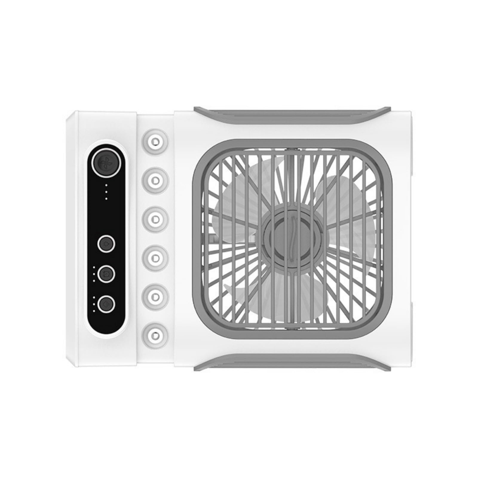 Msioytog White Portable Air Conditioning Fan Humidifying Fan Desktop With Night Light Household Sprayer Refrigeration Conditioner Portable Tower For Bedroom And Camping