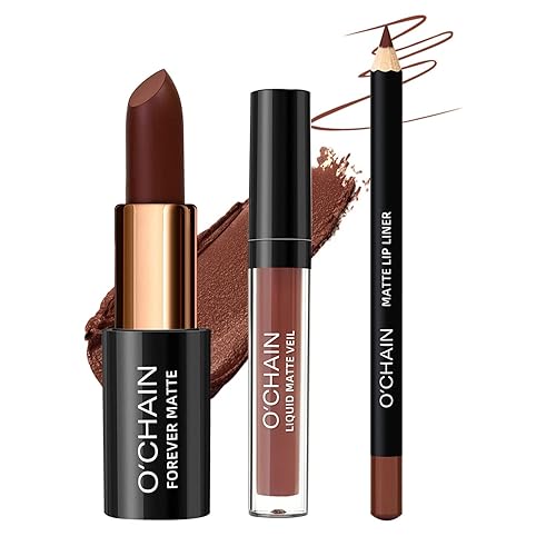 BAISEN DIARY Juego de maquillaje de lápiz labial mate y lápiz labial líquido mate, todo en uno, kit de maquillaje de labios de larga duración, taza