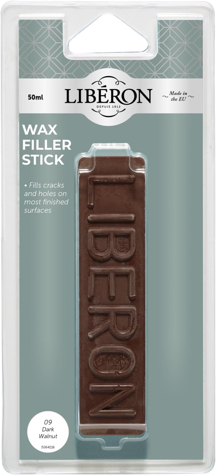 Liberon 50G Dark Walnut Wax Filler Wood Repair Stick