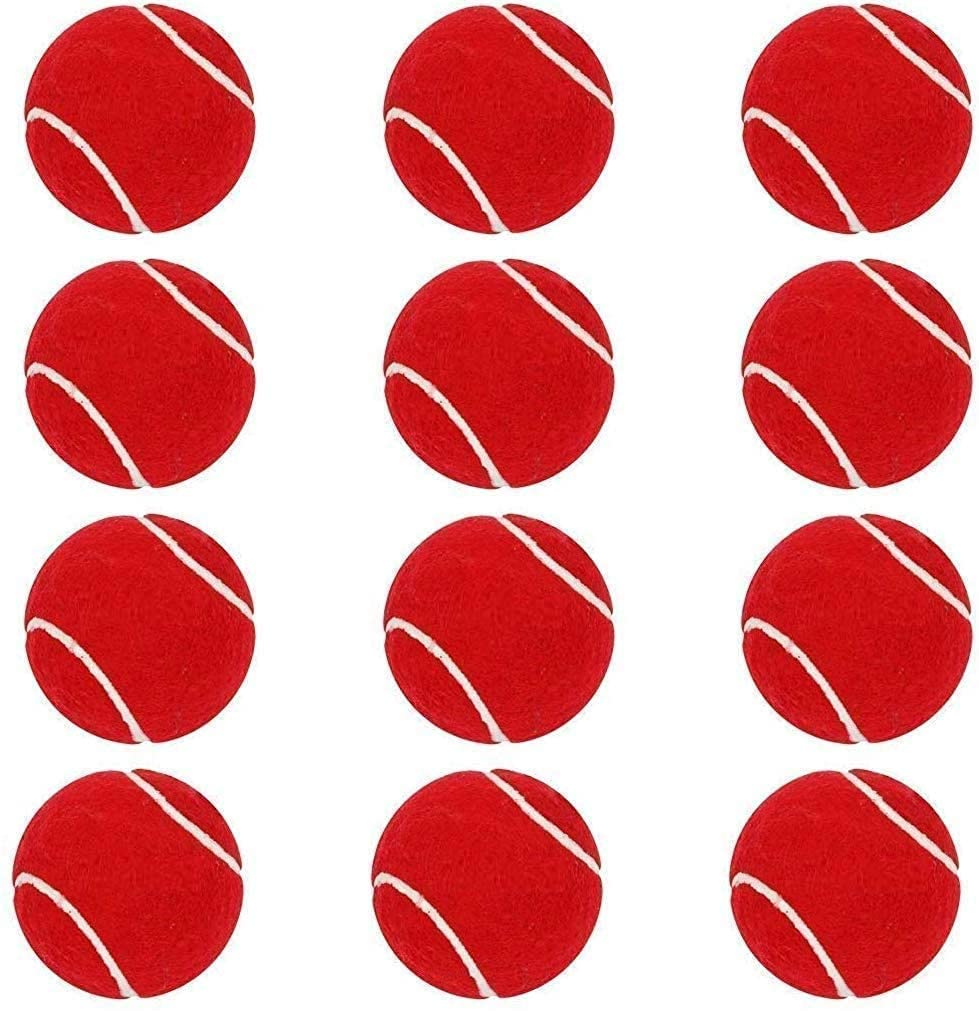 GIRLYZ Attire Cricket Ball Light Weight | Made for Cricket Training | Tennis Training, (Red Rubber Ball(Pack of 3 Ball))-image-28