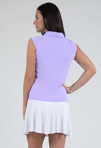Miniatura 2 de IBKUL Athleisure Wear - Polo sin mangas con protección solar UPF 50+ Icefil Cooling-Solid sin mangas 84000