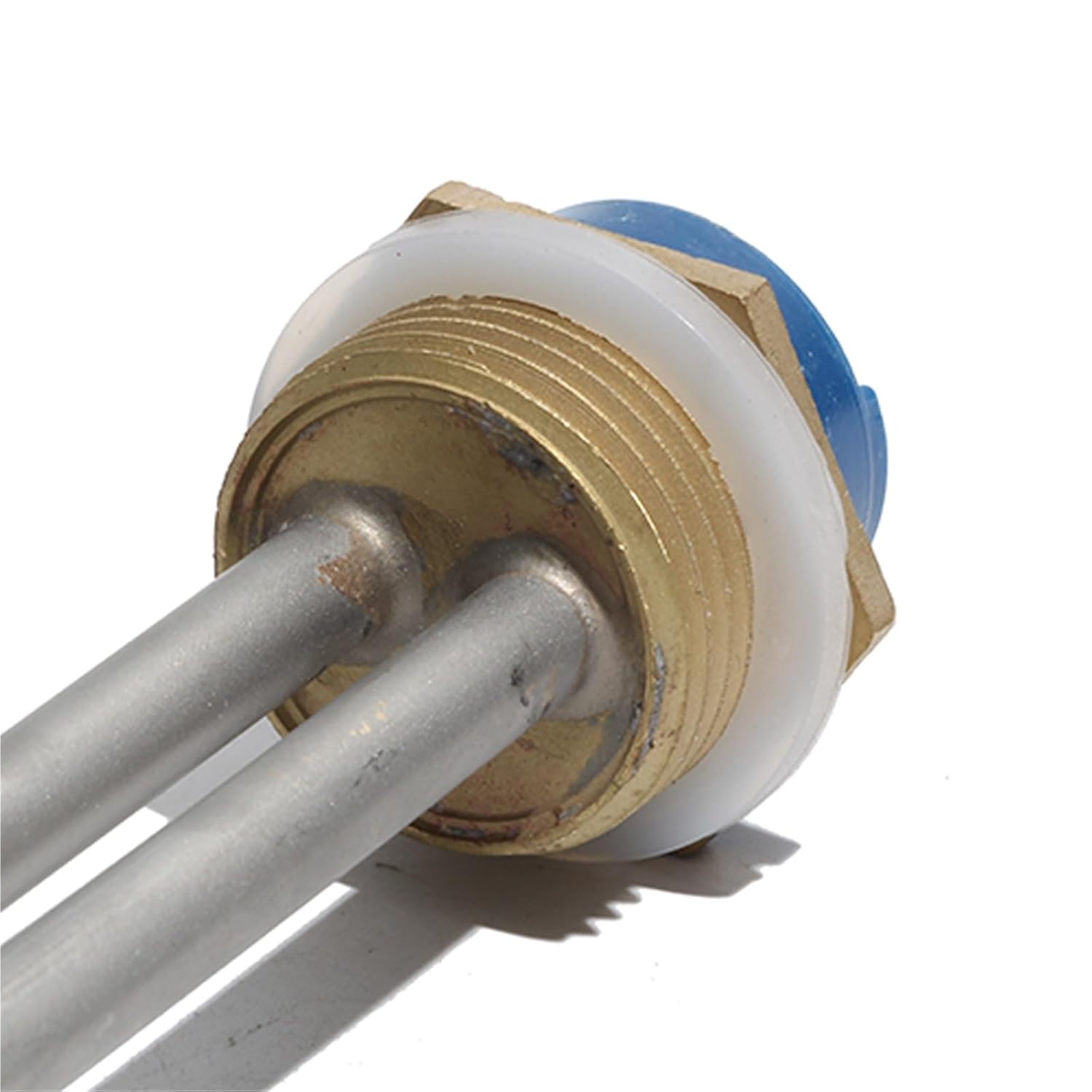 1 Inch/DN25 Thread 201 Stainless Steel Foldback Screw in Type Water Heater Element 1KW/2KW/3KW/4KW/6KW Electric Heating Tube 1Pcs(380V,1KW 180mm 201SUS)