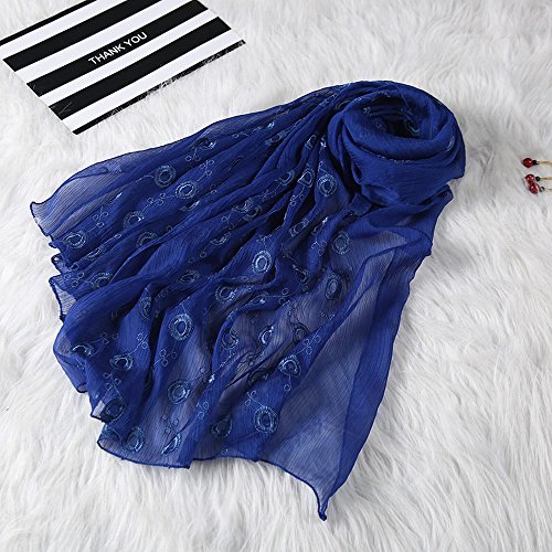 Écharpes d'hiver brodées femme : foulards occidentaux créatifs pour vos sorties