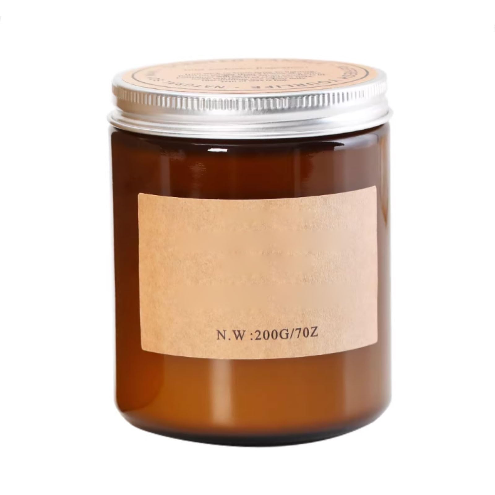 Compacto Velas de vidrio Cilindro de sándalo Vela de aromaterapia Vela de soja natural reutilizable for vacaciones en casa Relajación y spa no es picante(2pcs)