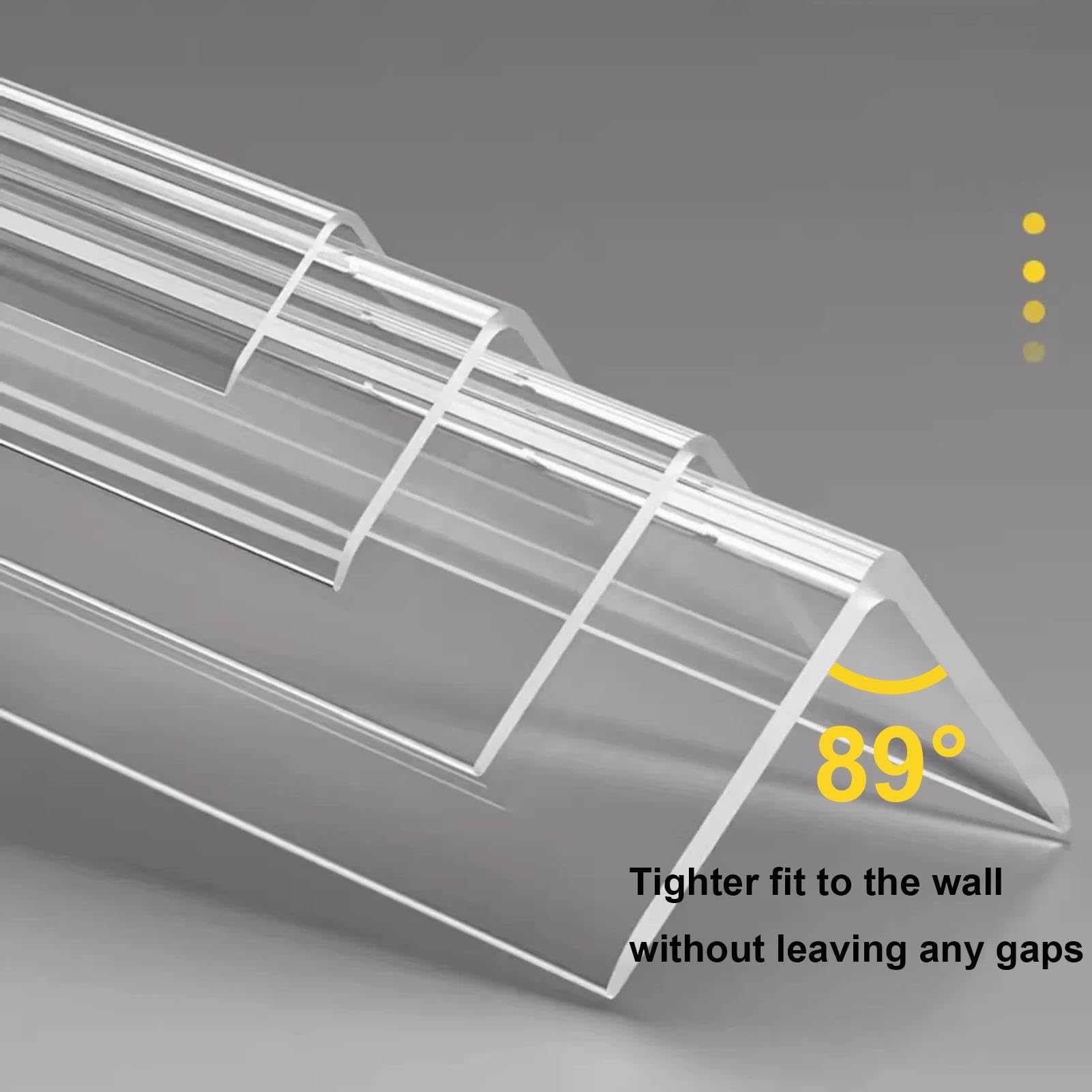 4 Pack Protector de Esquina de Pared en Forma de L, Peel y Stick