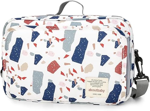 MOMIGO Bolsa de pañales para bebé, bolsa de pañales para cochecito de bebé, contenedor de almacenamiento para pañales, toallitas y juguetes, mini