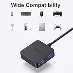 USB 3.0 Le centre, ICZI Ultra Mince 4-Port USB Splitter de données avec 4ft Câble long pour ordinateur portable