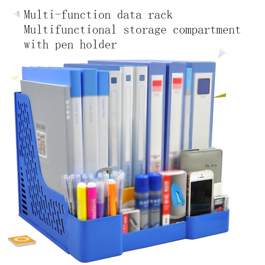 STOBOK Desktop Multi-function Boekhouder Transparante Boekenkast Voor Kantoor Organisator Voor Boeken Kantoorbenodigdheden Ruimtebesparende Oplossing Voor Magazines Meer