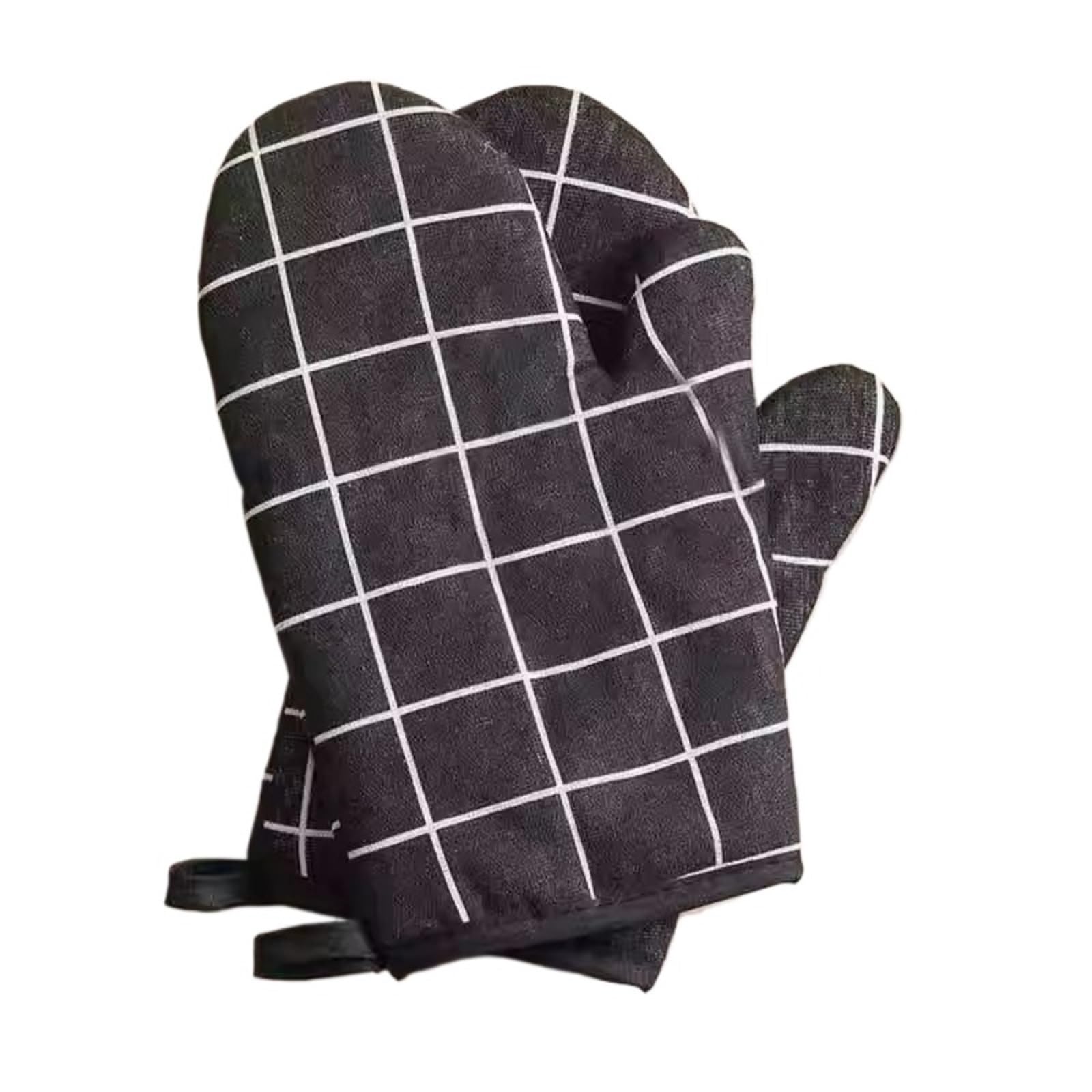 MRKU Gants de Cuisine résistants à la Chaleur, antidérapants et épais, pour Four, grillades, Barbecue, Cuisine et Micro-Ondes.