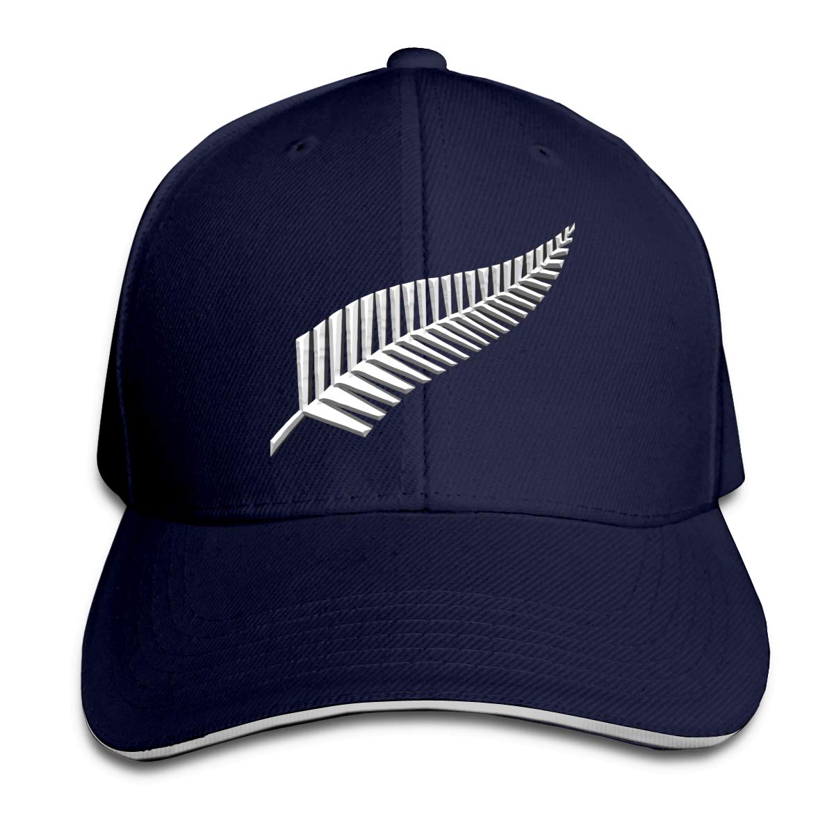 ATOurDealss New Zealand Maori Fern Hat Baseball Cap Duck Tongue Cap Fashion Cap Navy
