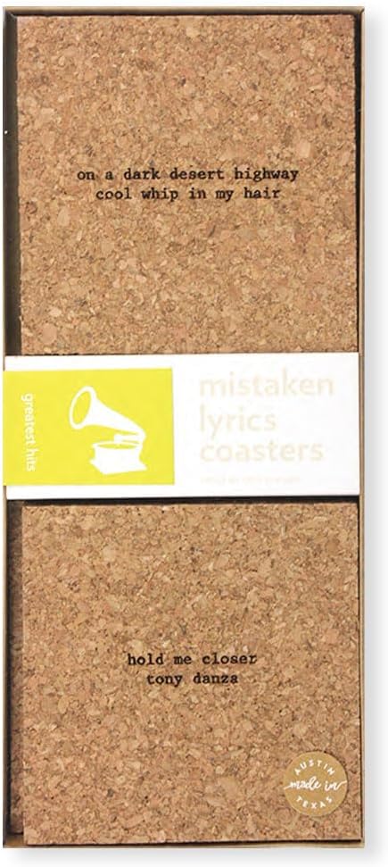 Greatest Hits Mistaken Lyrics Coasters