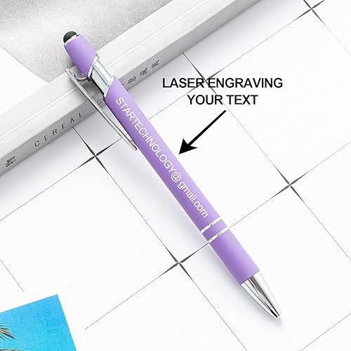 Miniatura 3 de AIFLM Bolígrafos personalizados con nombre a granel hasta 500 unidades de bolígrafos grabados gratis con tu nombre y texto para negocios,