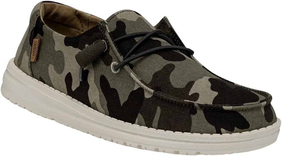 Comfortable & Light-Weight Women's Slip On Shoes in Wendy Camouflage Pattern