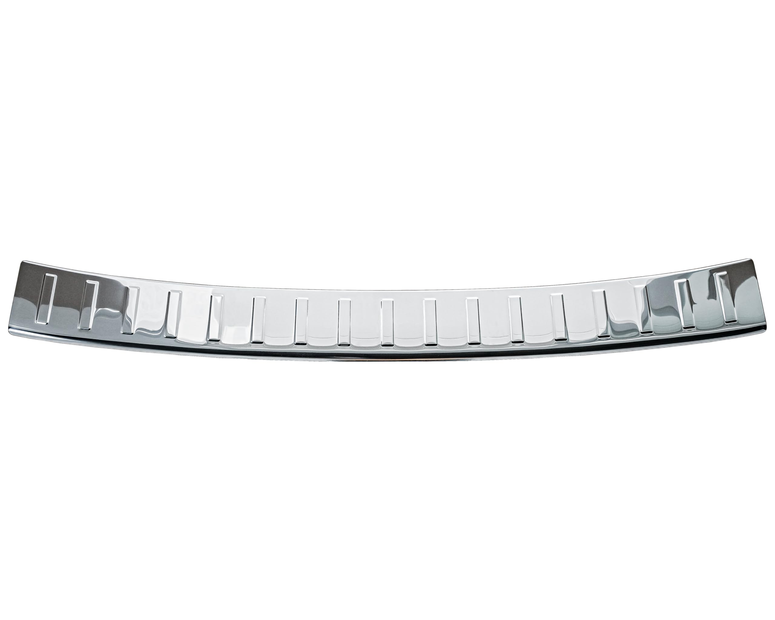 RECAMBO Bumperbescherming roestvrij staal hoogglans gepolijst, chroom look - compatibel met Toyota Avensis Combi - T27 - BJ 2008-02/2015 - styling en bescherming voor de bumper