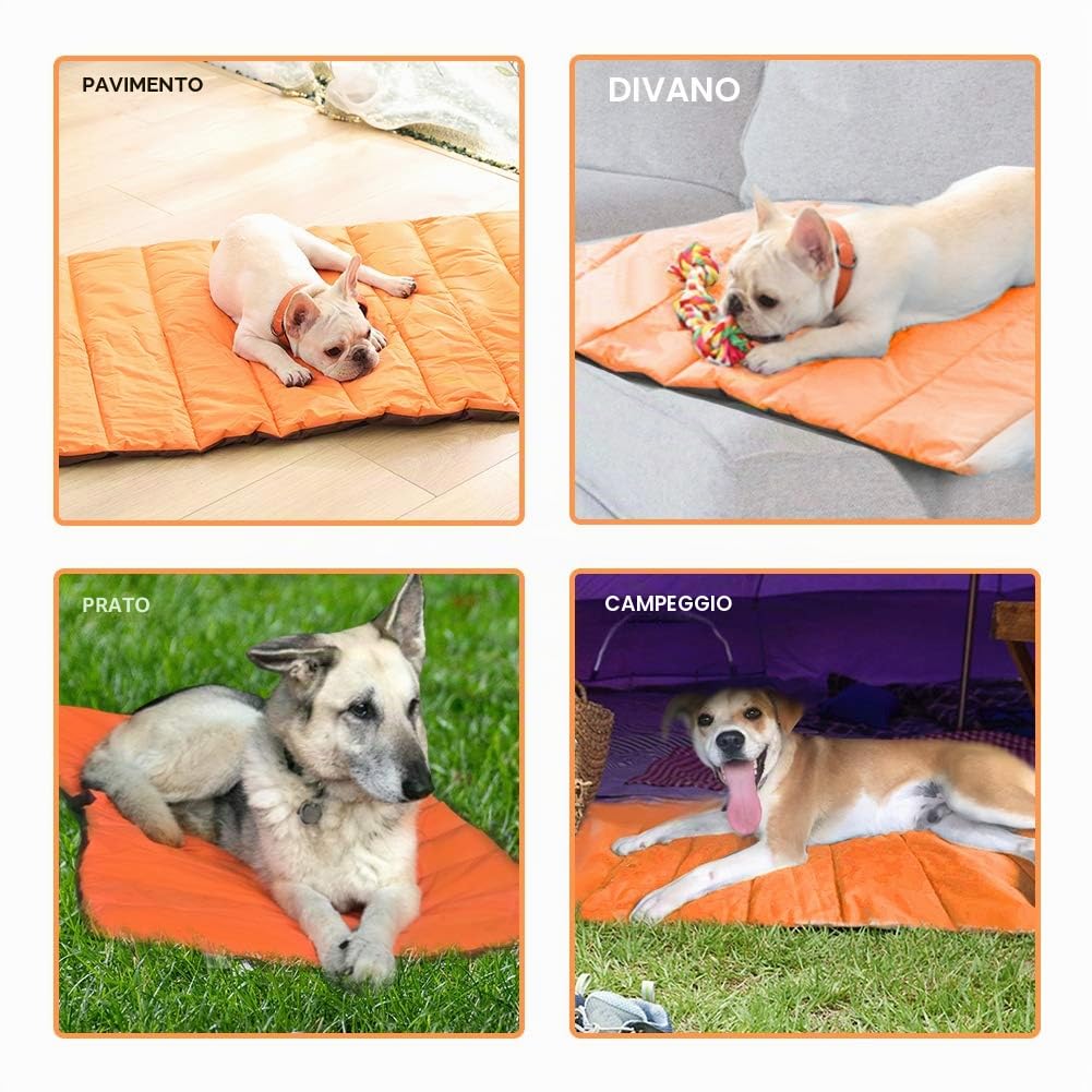 XIAPIA Cuccia Cane per Interno e Esterno, Cuscino Cane Grande, Cuscino Impermeabile per Cani, Letto Brandina per Cani in Resistente, Pieghevole