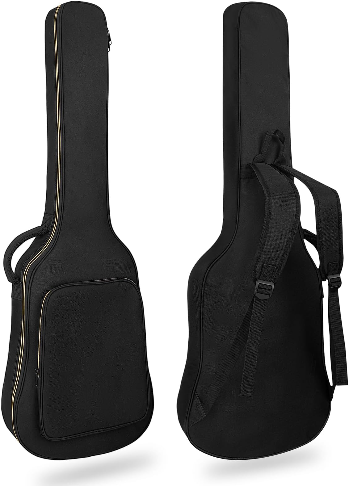 LETSROCK 39 40 41 Inch Electric Guitar Bag, Electric Guitar Gig Bag 0.35 Inch Waterproof Thick Padding Backpack Soft Electric Guitar Case Dual Adjustable Shoulder Strap Pocket & Back Hanger Loop Black