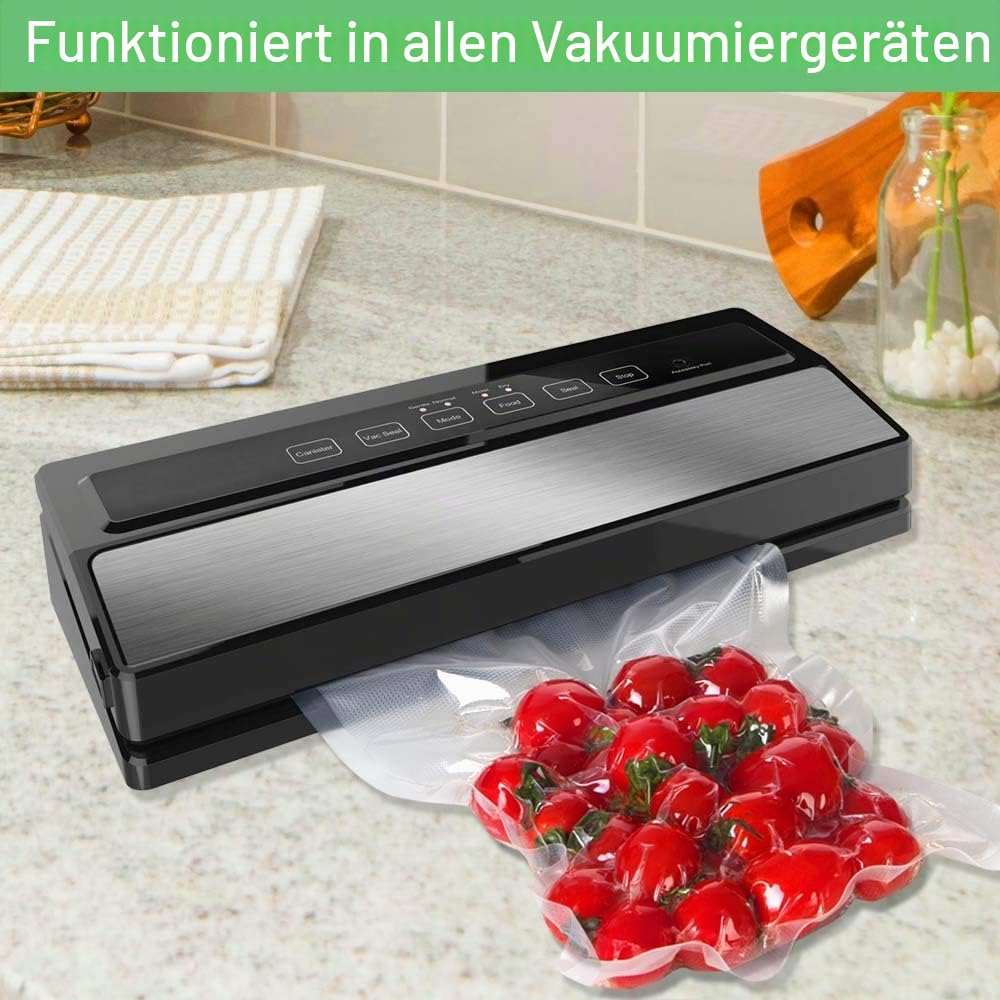O2frepak 300 Beutel 25x33cm Vakuumier Beutel Vakuumbeutel für Lebensmittel,BPA-Frei Sous Vide Vakuumierbeutel Beutel für Vakuumierer und Folienschweißgeräte Geeignet