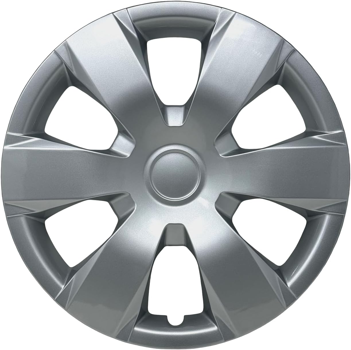 Automotive-Hubcaps, 16-inch Replica Wheel Cover for Toyota Camry 2007-2011, Silver, ABS Plastic