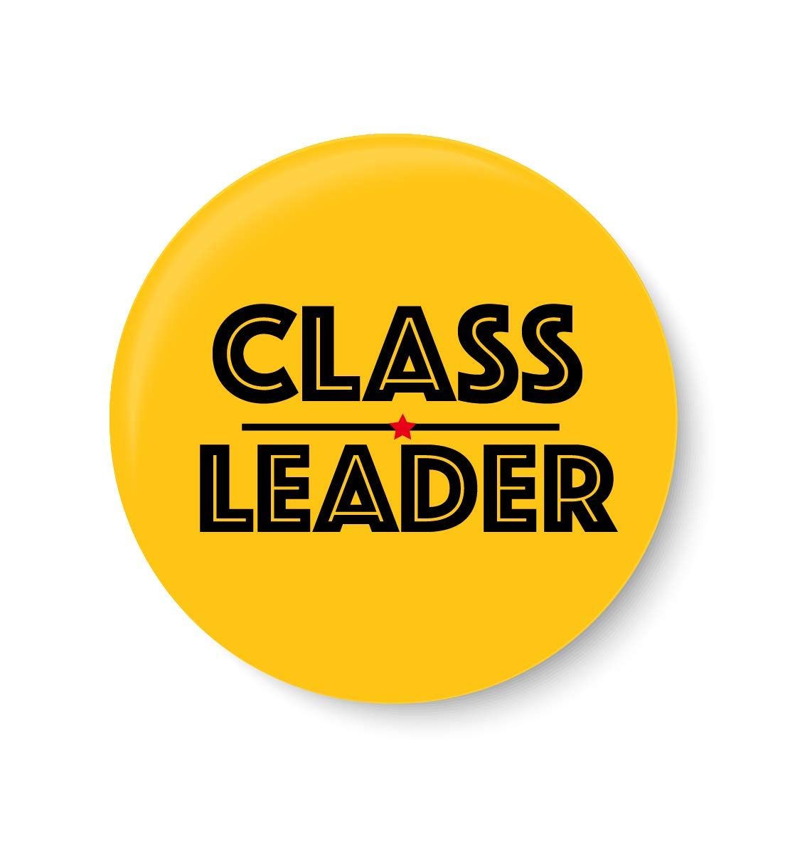 PEACOCKRIDE Class Leader I School I Pin Badge (Metal, Multicolour,37mm)