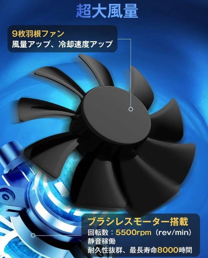 未開封 ファン付き作業服 Mサイズ ブルー Sumeriy