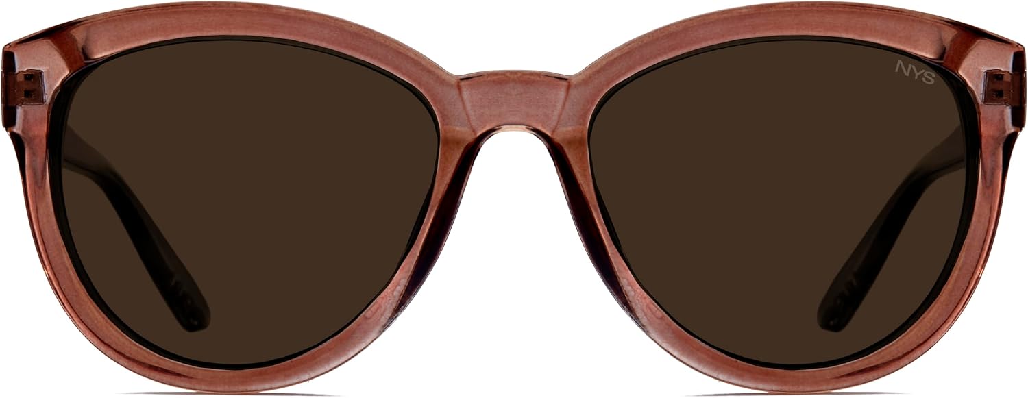NYS Collection Oversized Cat Eye Sunglasses for Women - Lightweight - Retro Trendy 100% UV Protection