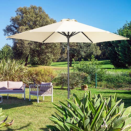 Kingsleeve Ombrellone rosso 300 cm con manovella