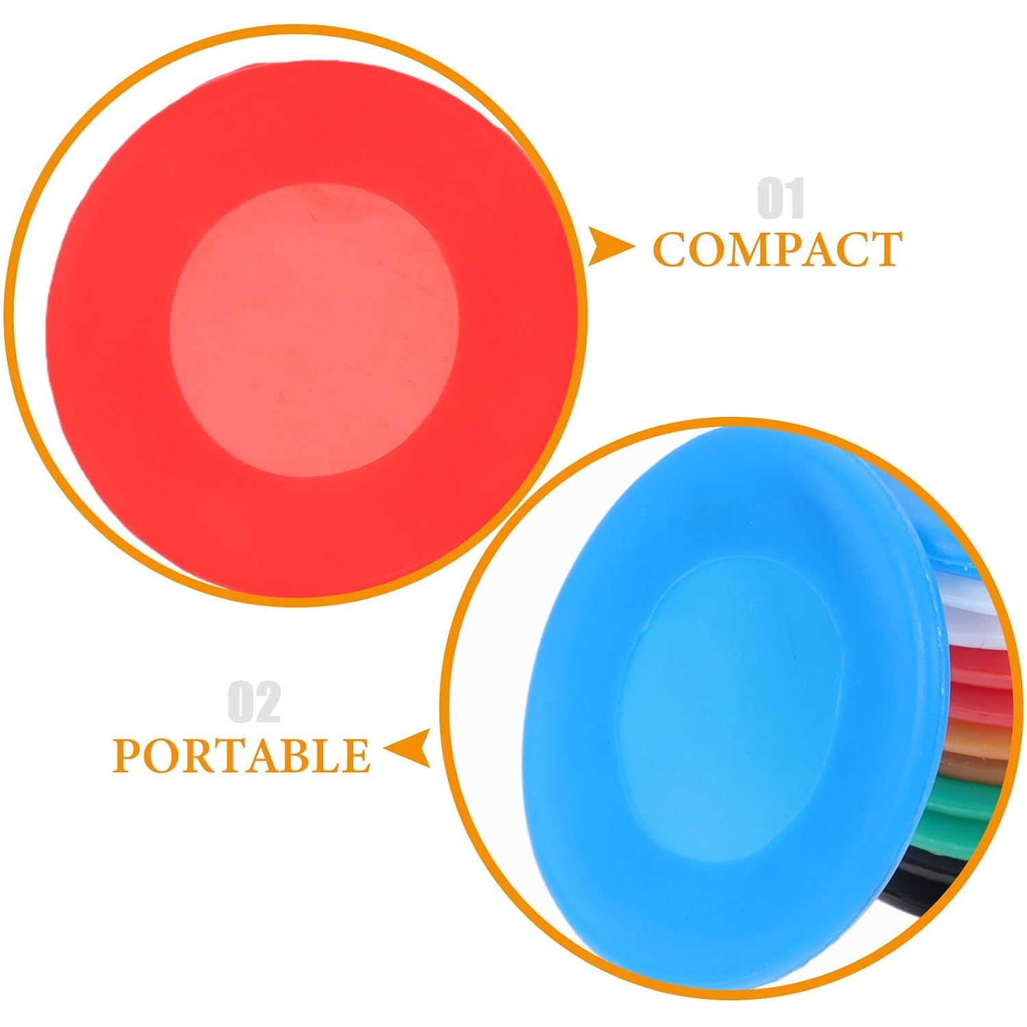 Silicone Stethoscope Sleeve Set in Orange, Blue, Red, Green, White, and Black for Boys and Adults and Doctor Accessories, Universal Fit and Easy to Clean Stylish Sleeves