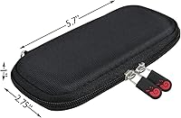 Vista 7 de Hermitshell Estuche duro de viaje negro para Microsoft Srfc Arc Mouse SC Bluetooth EN/XD/XX