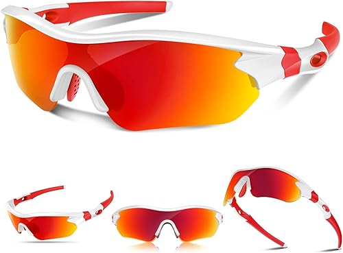 Miniatura 13 de Gafas de sol deportivas polarizadas para hombres y mujeres, jóvenes, béisbol, correr, pesca, tenis, golf, ciclismo, conducción, motor TAC UV400 TR90