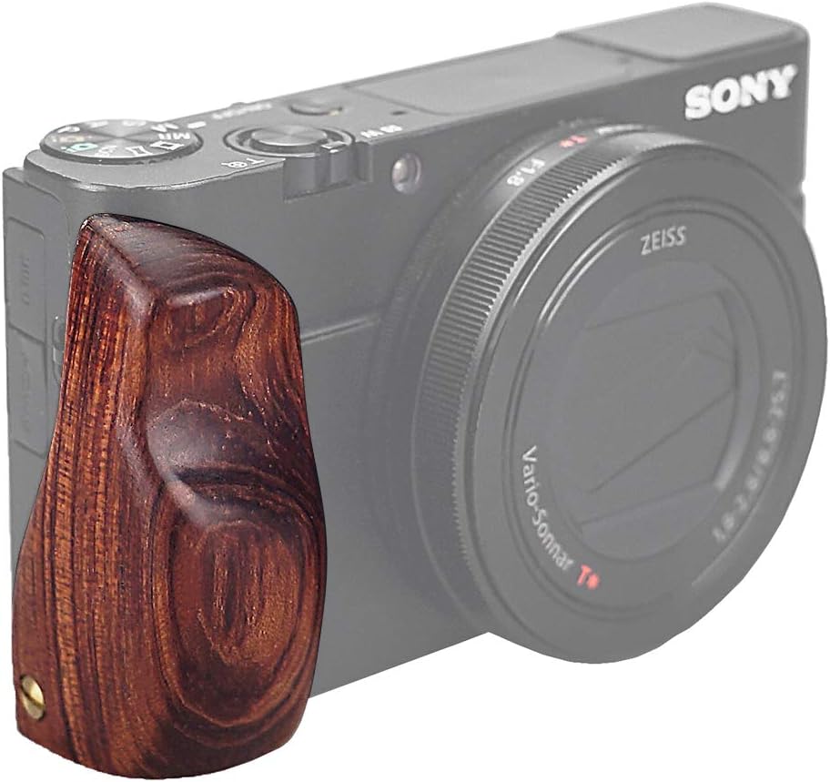 Fotodiox Pro Wooden Camera Hand Grip for Sony Cyber-Shot DSC-RX100 V Camera