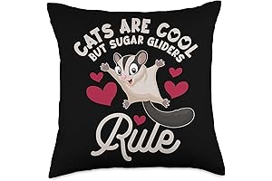 Adorable Sugar Glider Stuffed Animal Accent Pillow